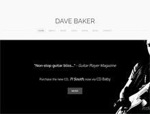 Tablet Screenshot of davebakerguitar.com